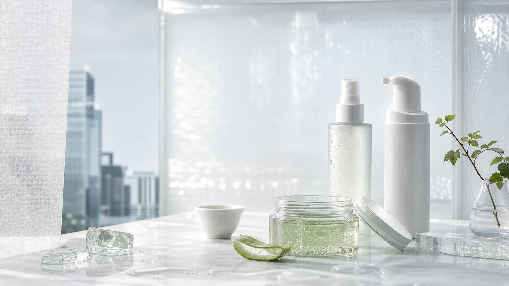 Minimal Korean beauty products